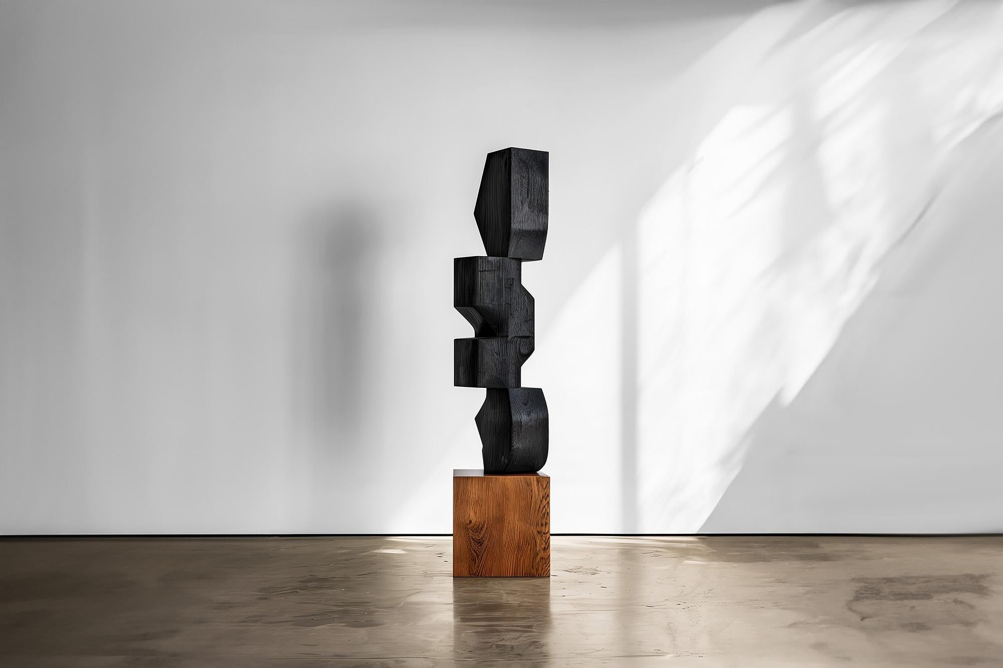 Mid-Century Modern Unseen Force #55: Joel Escalona's Table, Sculpture-Inspired Solid Wood For Sale