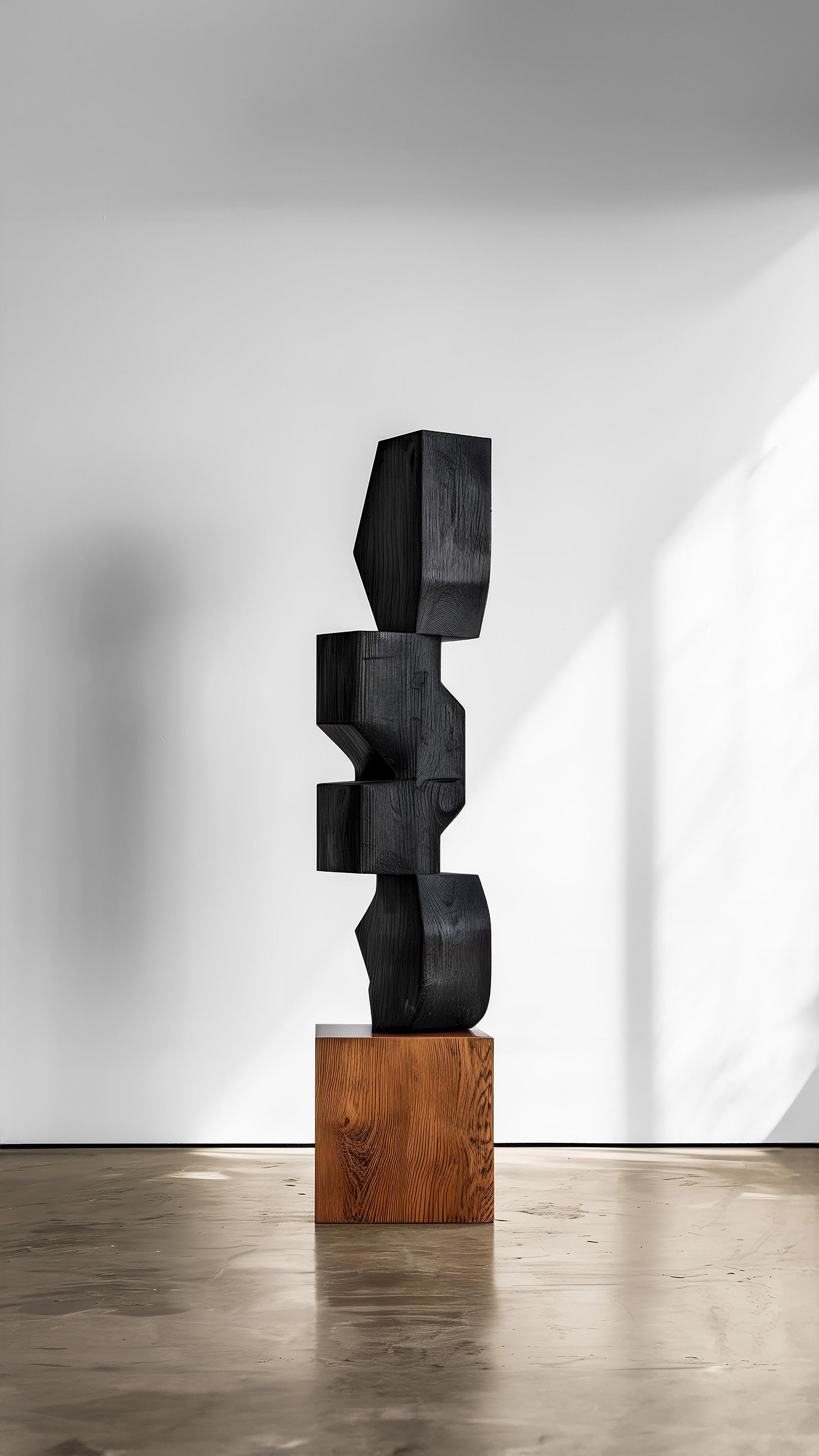 Mexican Unseen Force #55: Joel Escalona's Table, Sculpture-Inspired Solid Wood For Sale