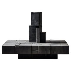 Force invisible n°55 : table de Joel Escalona, bois massif inspiré de la sculpture