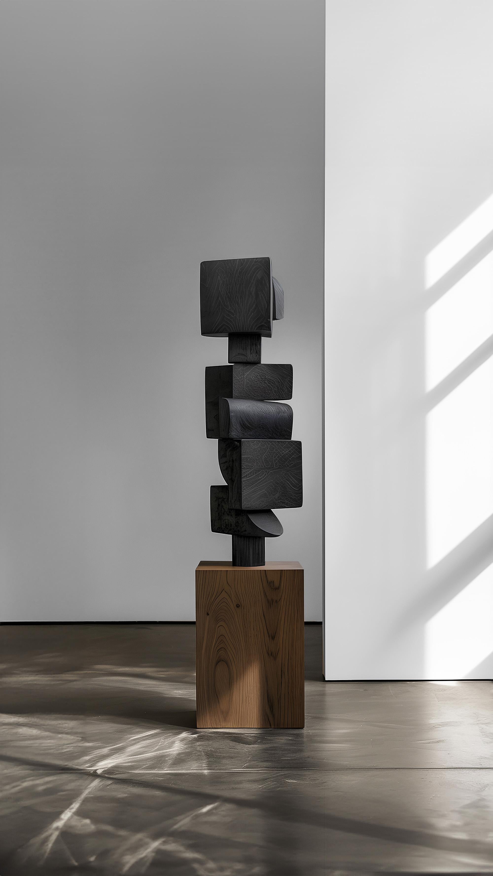 Mexicain Force invisible n° 60 : Table basse en bois massif, art décoratif de Joel Escalona en vente