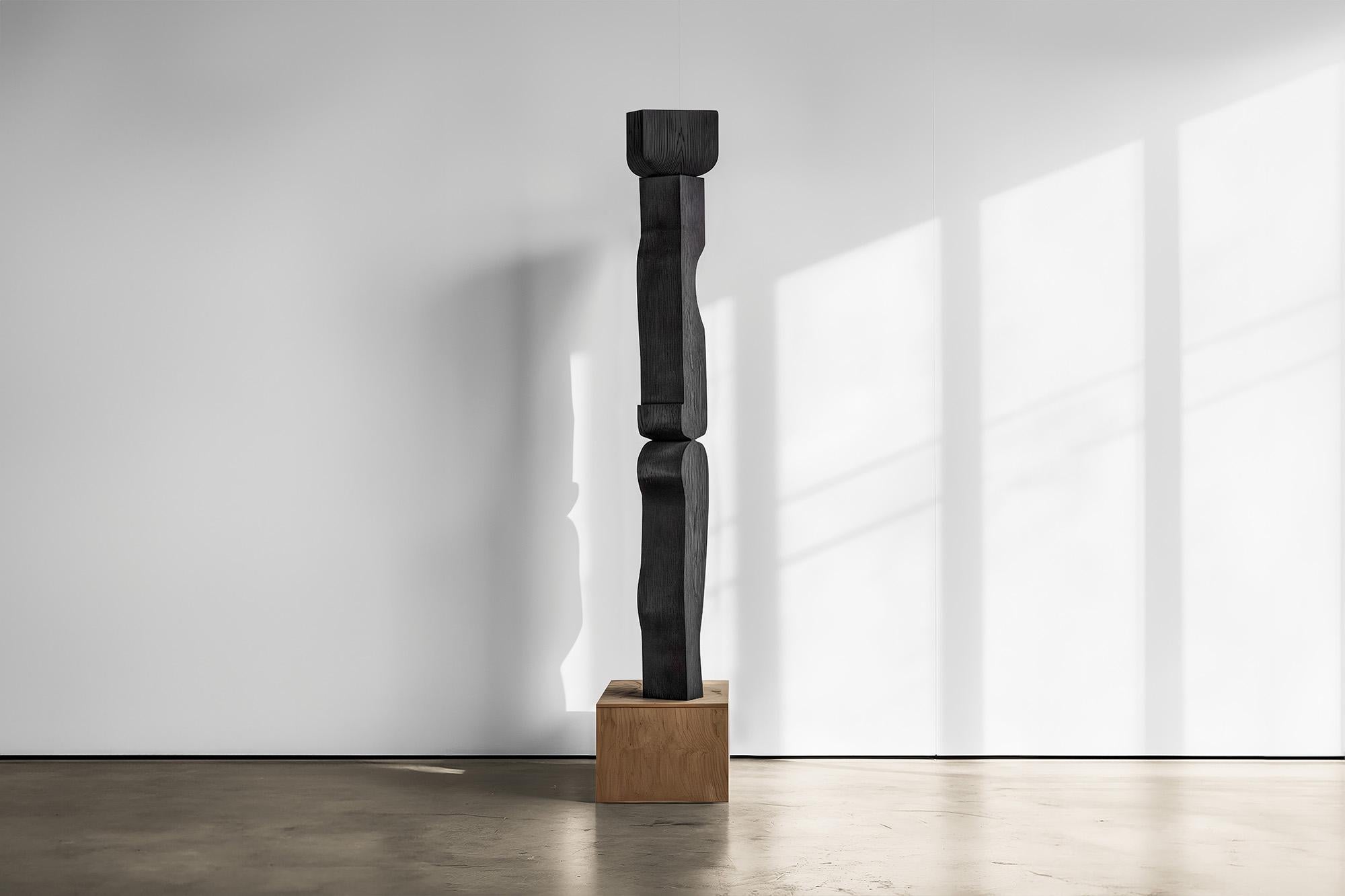 Messicano Scultura d'arte moderna in legno massiccio Unseen Force No41 di Joel Escalona in vendita