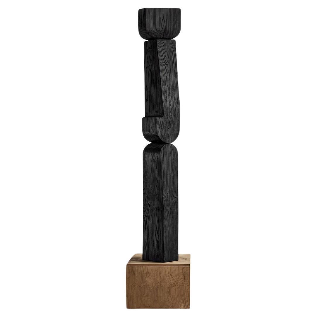 Unseen Force No41 Moderne Kunstskulptur aus Massivholz von Joel Escalona