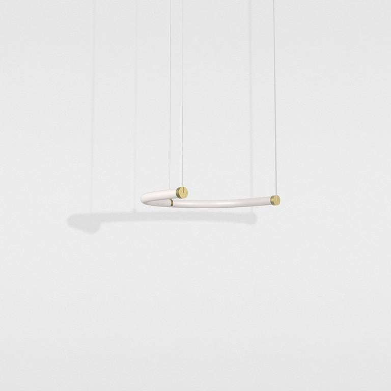 French PETITE FRITURE Unseen, Pendant Lamp U, Brass, Designer Studiopepe For Sale