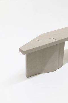 Unsichtbarer Tisch 1 von Bahraini-Danish aus Marmor Giallo Avorio