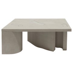 Unsighted Table 5 by Bahraini-Danish in Giallo Avorio Marble