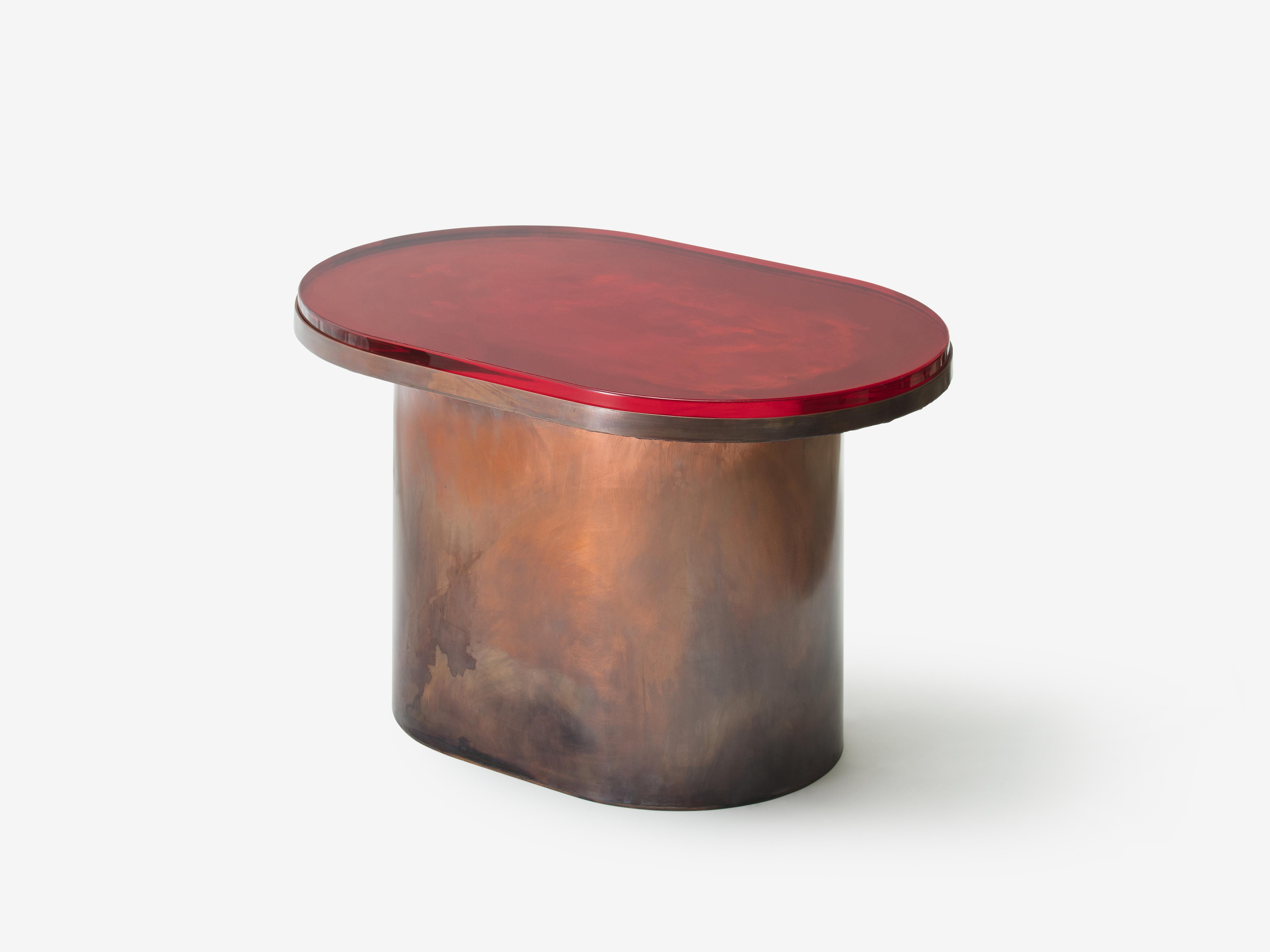 Unsighted Table Red by Jeonghwa Seo In New Condition For Sale In Pireaus-Athens, Greece