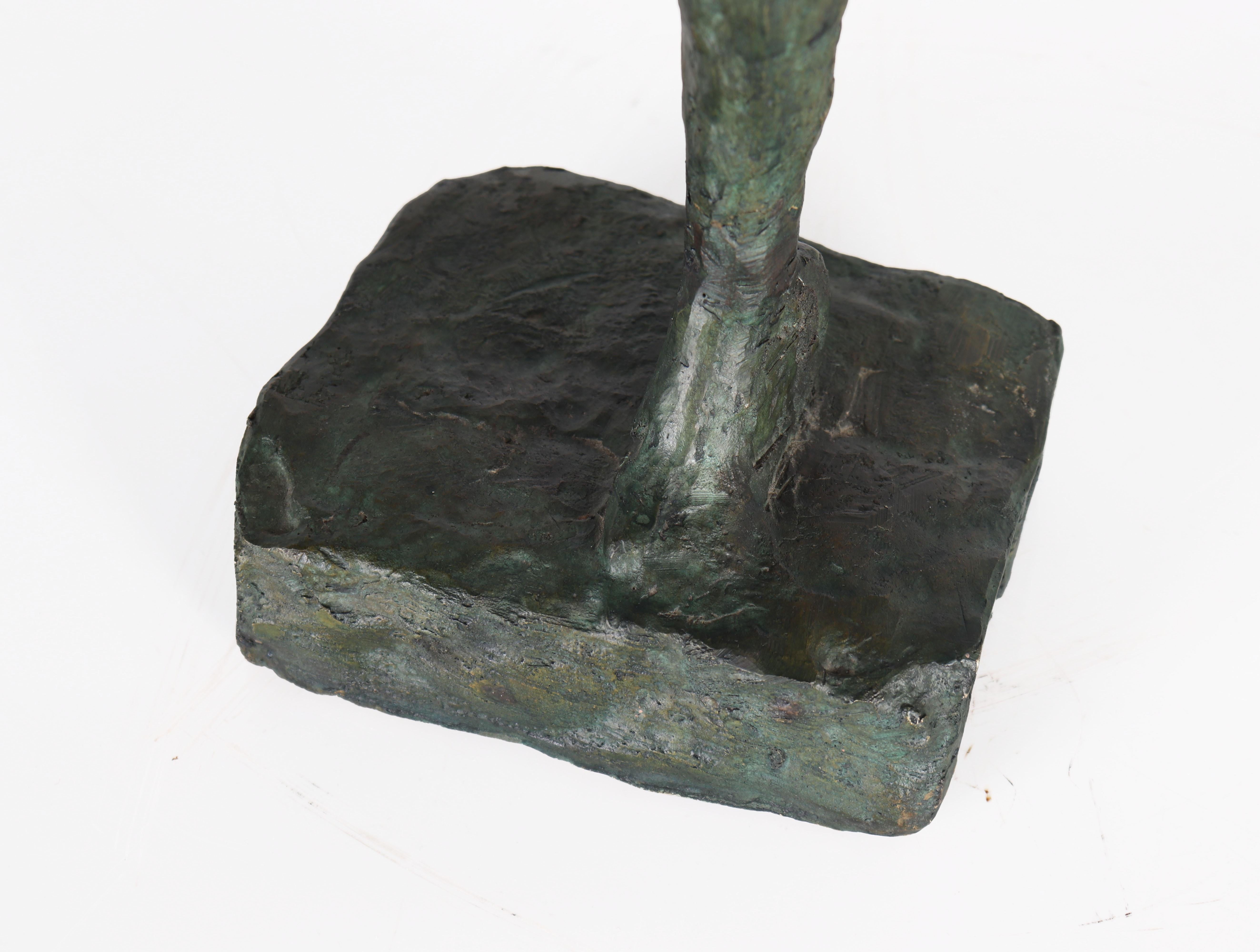 Unsigned American School Brutalist Bronze Figure 1