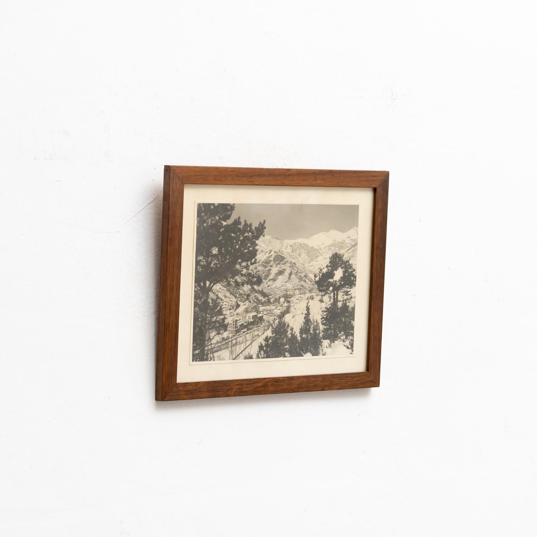 Spagnolo Fotografia con cornice non firmata, 1960 circa in vendita