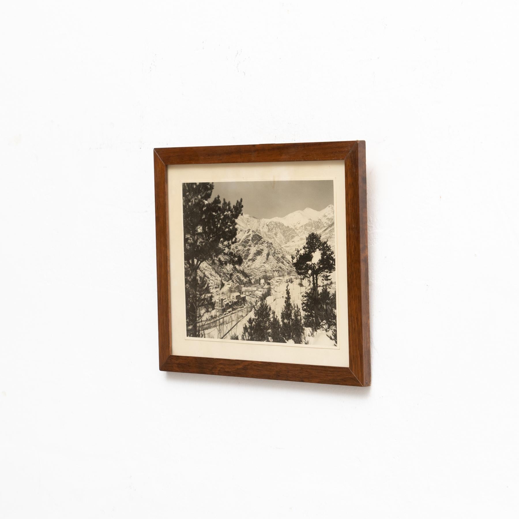 Fotografia con cornice non firmata, 1960 circa In condizioni buone in vendita a Barcelona, ES