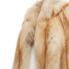 UNSIGNED natural brown fox fur winter coat
