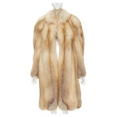 UNSIGNED natural brown fox fur winter coat