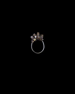 Unsigned Sterling Silver Coil Ring Size 6