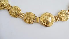 Unsigned Versace Medusa Medallion Runway Belt