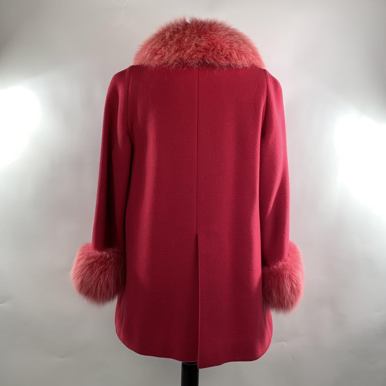 vintage pink fur coat