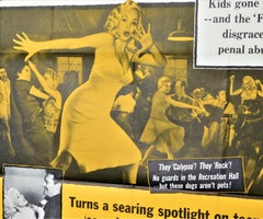 "Untamed Youth" 1957 Theatrical Movie Poster Mamie Van Doren Eddie Cochran
