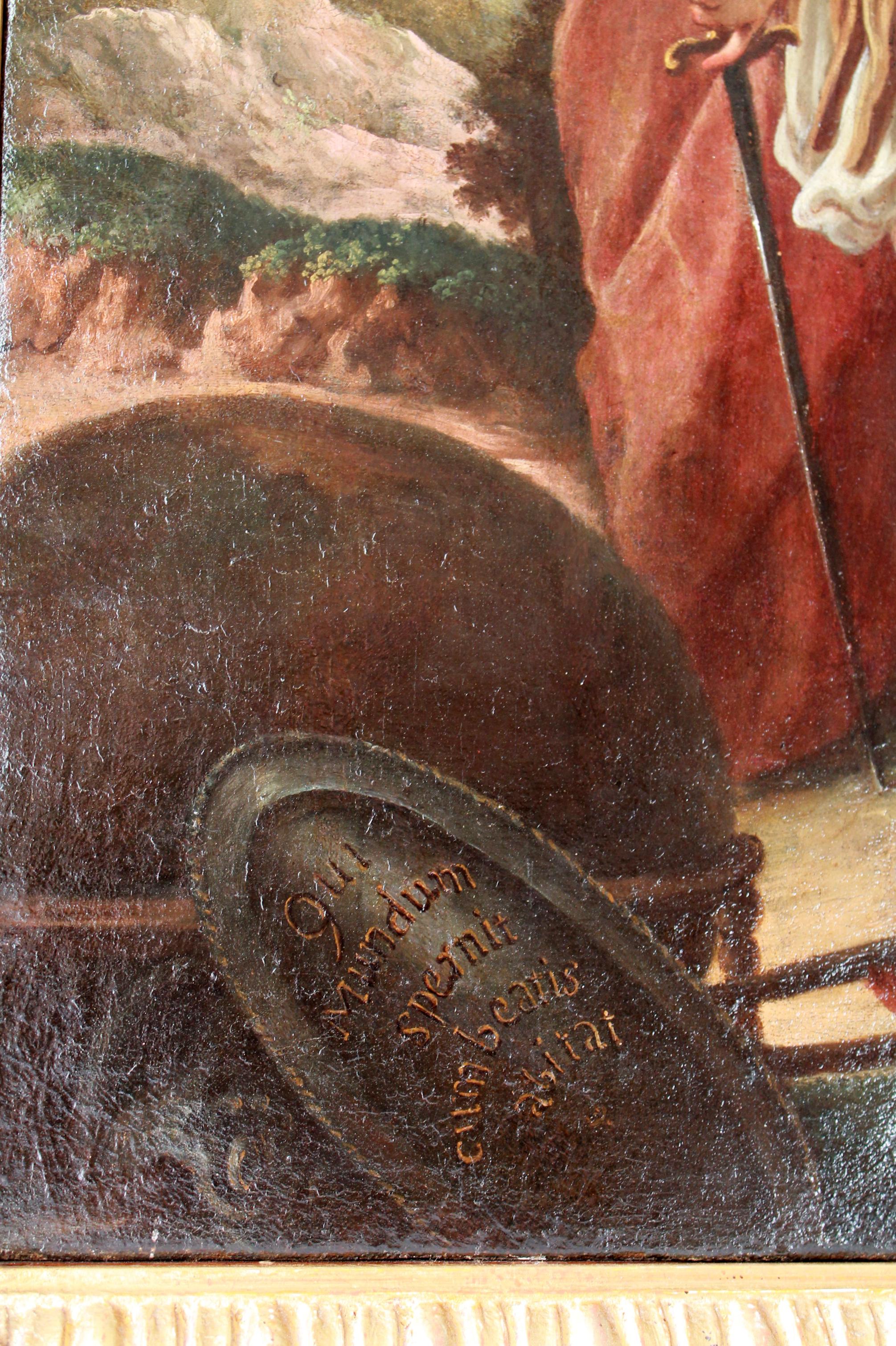 Michelangelo Unterperger „Circle“ ca. 1775 „St. Michael Archangel“ (71x88x7cm) im Angebot 1