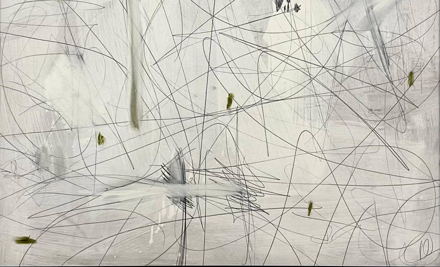 Untitled #108 von Murray Duncan, Mischtechnik auf Papier, gerahmt, abstrakt, geometrisch (Kanadisch) im Angebot