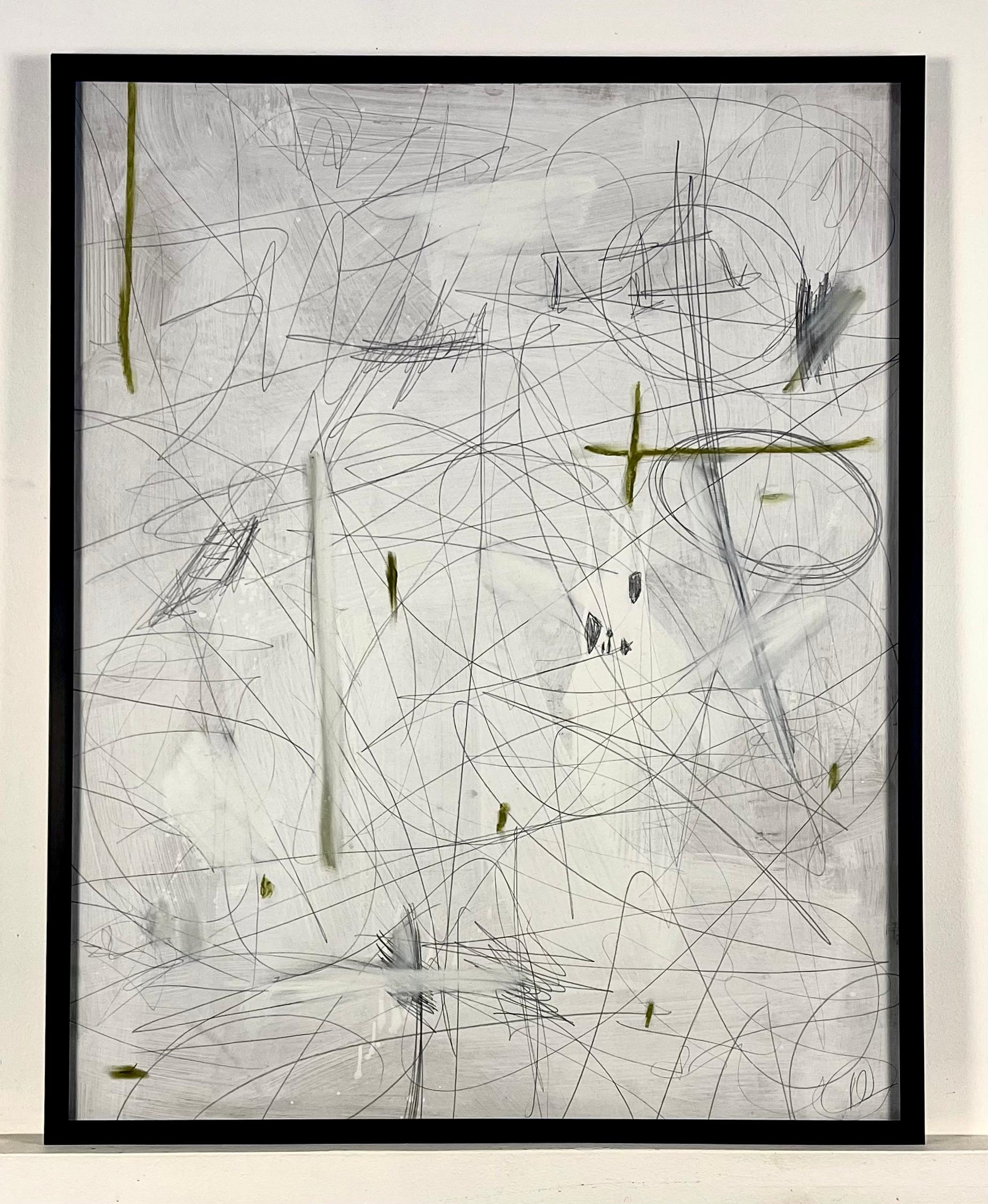 Untitled #108 von Murray Duncan, Mischtechnik auf Papier, gerahmt, abstrakt, geometrisch im Zustand „Neu“ im Angebot in Toronto, CA
