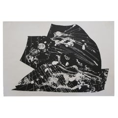 UNTITLED 11/15 Lithographie en noir et blanc de Louise Siekman