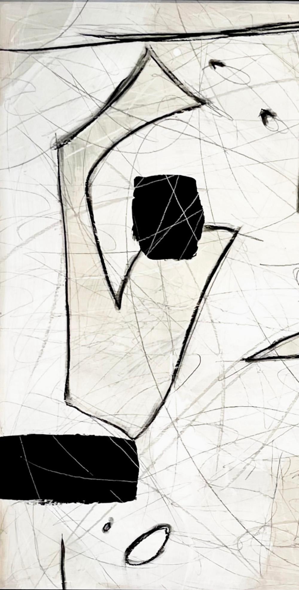 Untitled # 122 von Murray Duncan, Mischtechnik auf Papier, abstrakt, modern, geometrisch (Moderne) im Angebot