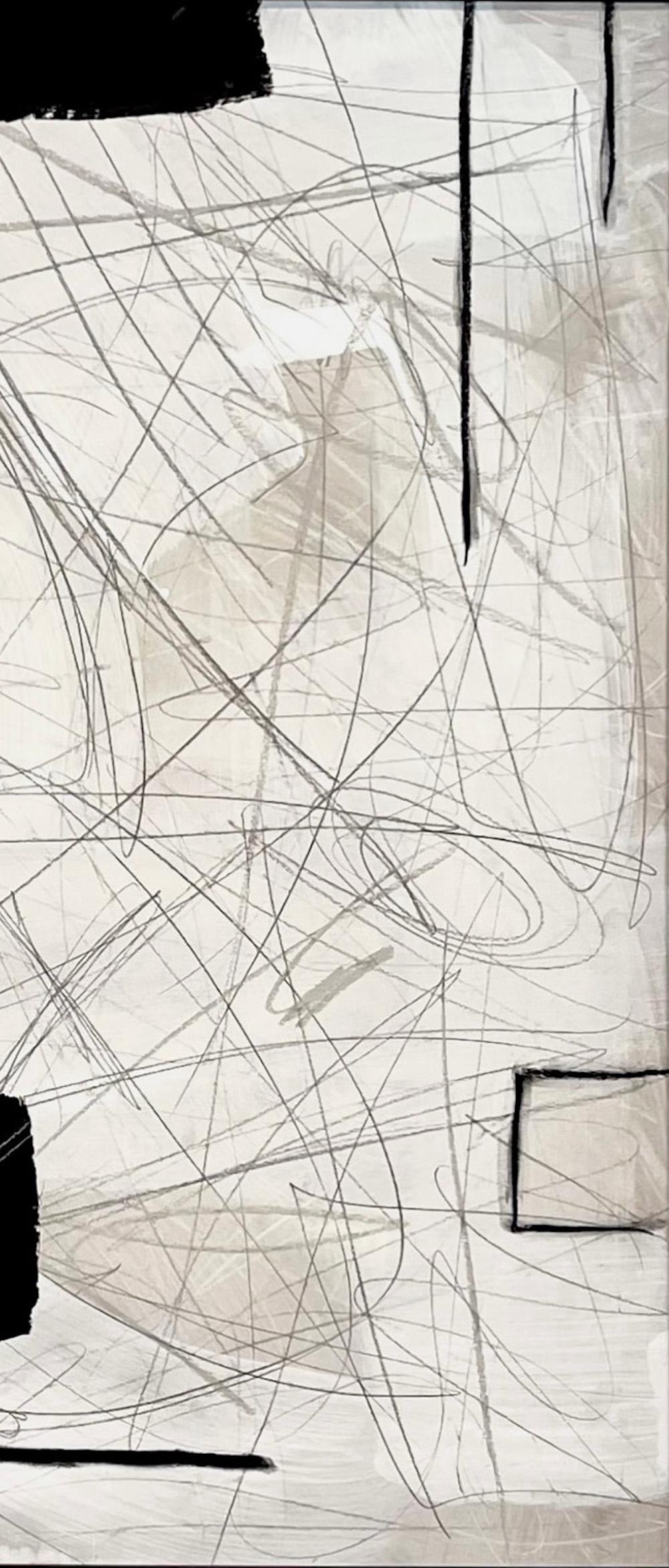 Untitled #126 von Murray Duncan, Mischtechnik auf Papier, abstrakt, modern, geometrisch (Kanadisch) im Angebot