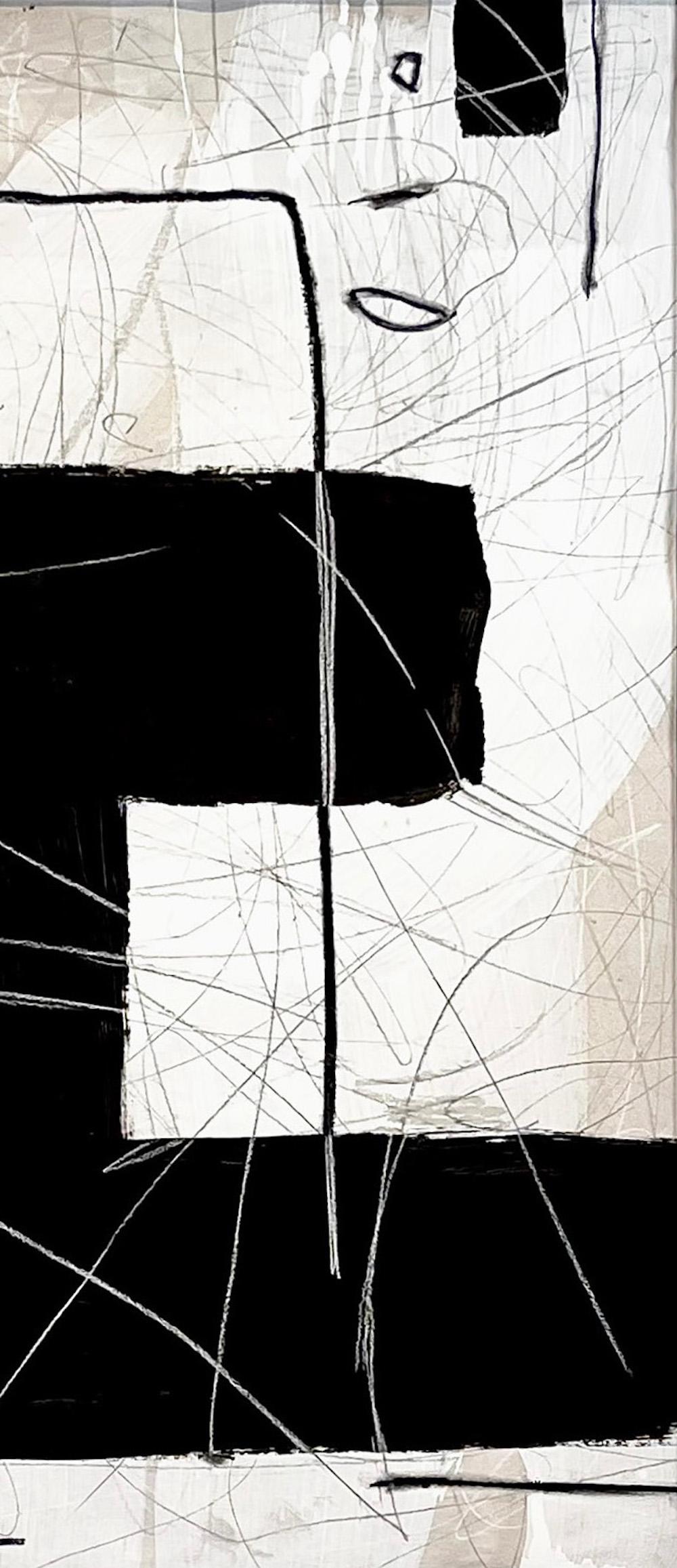 Untitled #127 von Murray Duncan, Mischtechnik auf Papier, abstrakt, geometrisch, modern (Nordamerikanisch) im Angebot