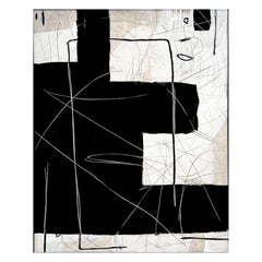 Untitled #127 by Murray Duncan, mix media on paper, abstract, geometric, modern