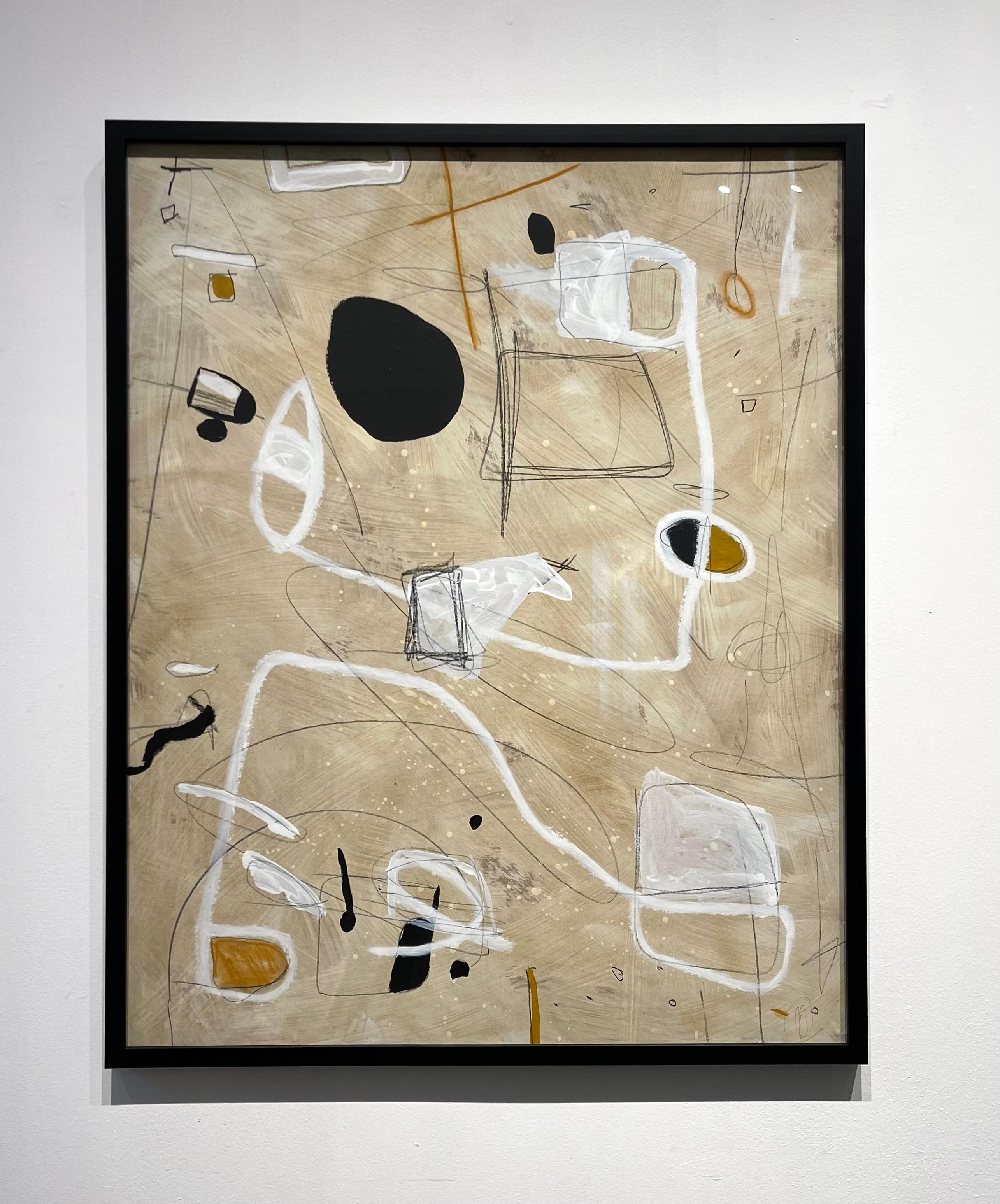 Untitled #132 von Murray Duncan, Mischtechnik auf Papier, gerahmt, abstrakt, geometrisch im Zustand „Neu“ im Angebot in Toronto, CA
