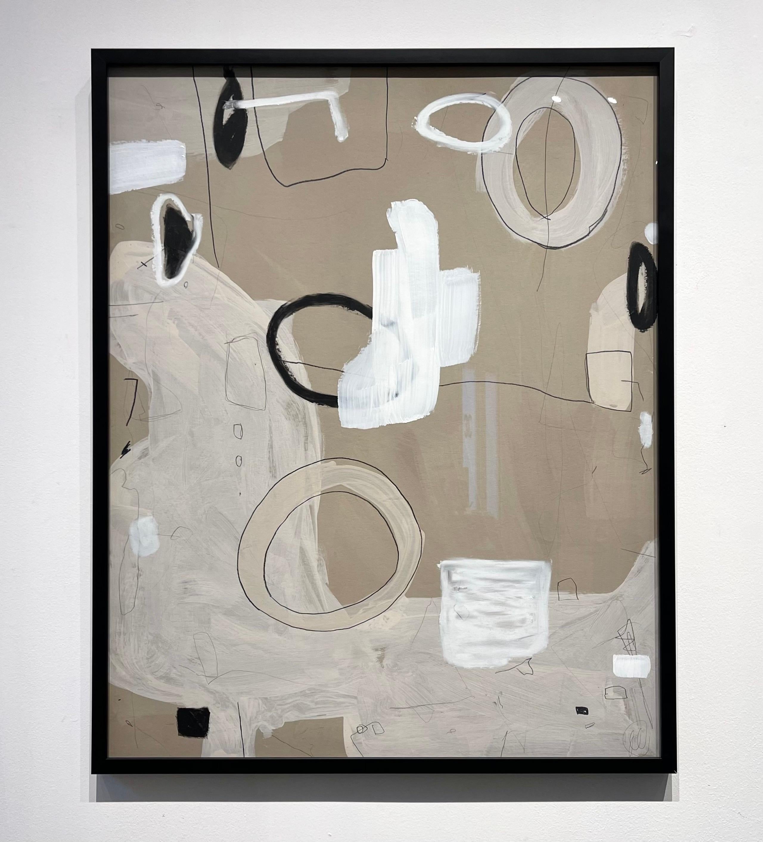 Untitled #135 von Murray Duncan, Mischtechnik auf Papier, gerahmt, abstrakt, geometrisch im Zustand „Neu“ im Angebot in Toronto, CA