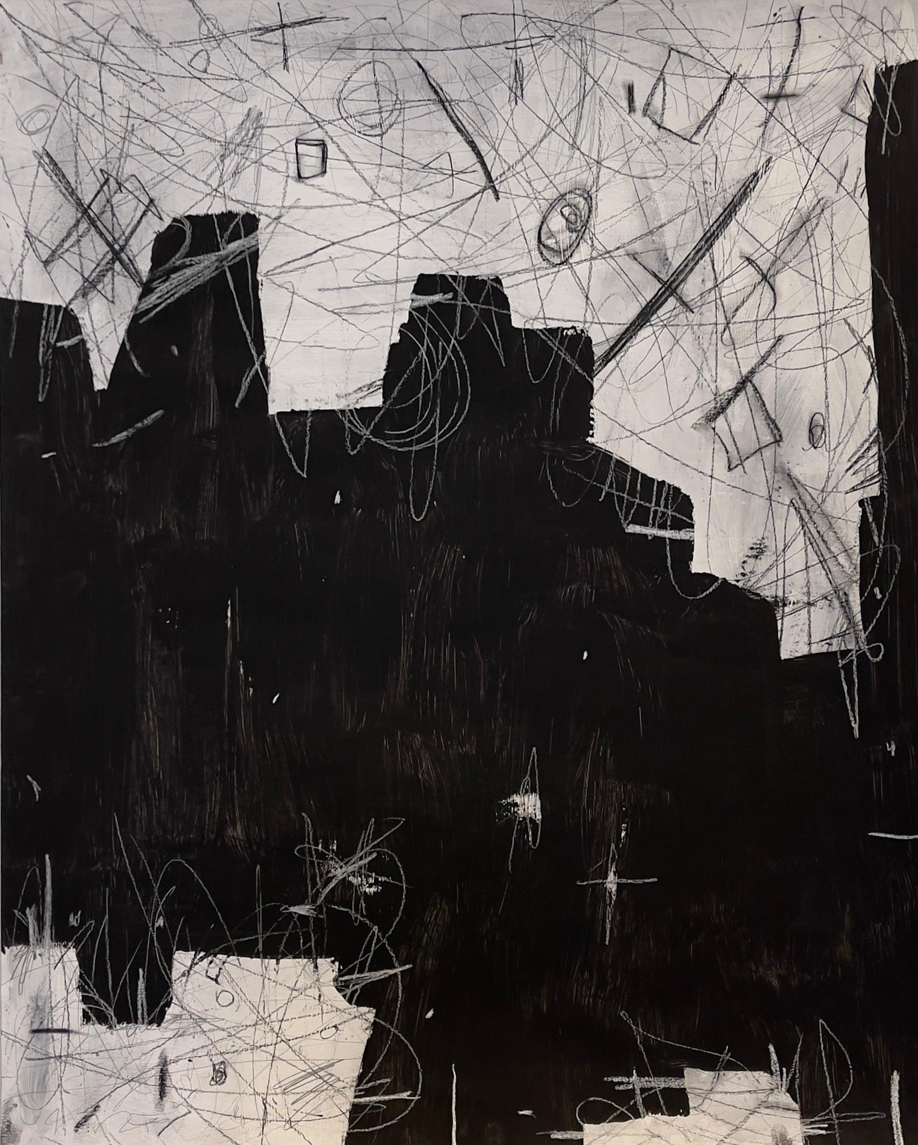 Untitled # 152 von Murray Duncan, Mischtechnik auf Papier, abstrakt, geometrisch, modern im Zustand „Neu“ im Angebot in Toronto, CA
