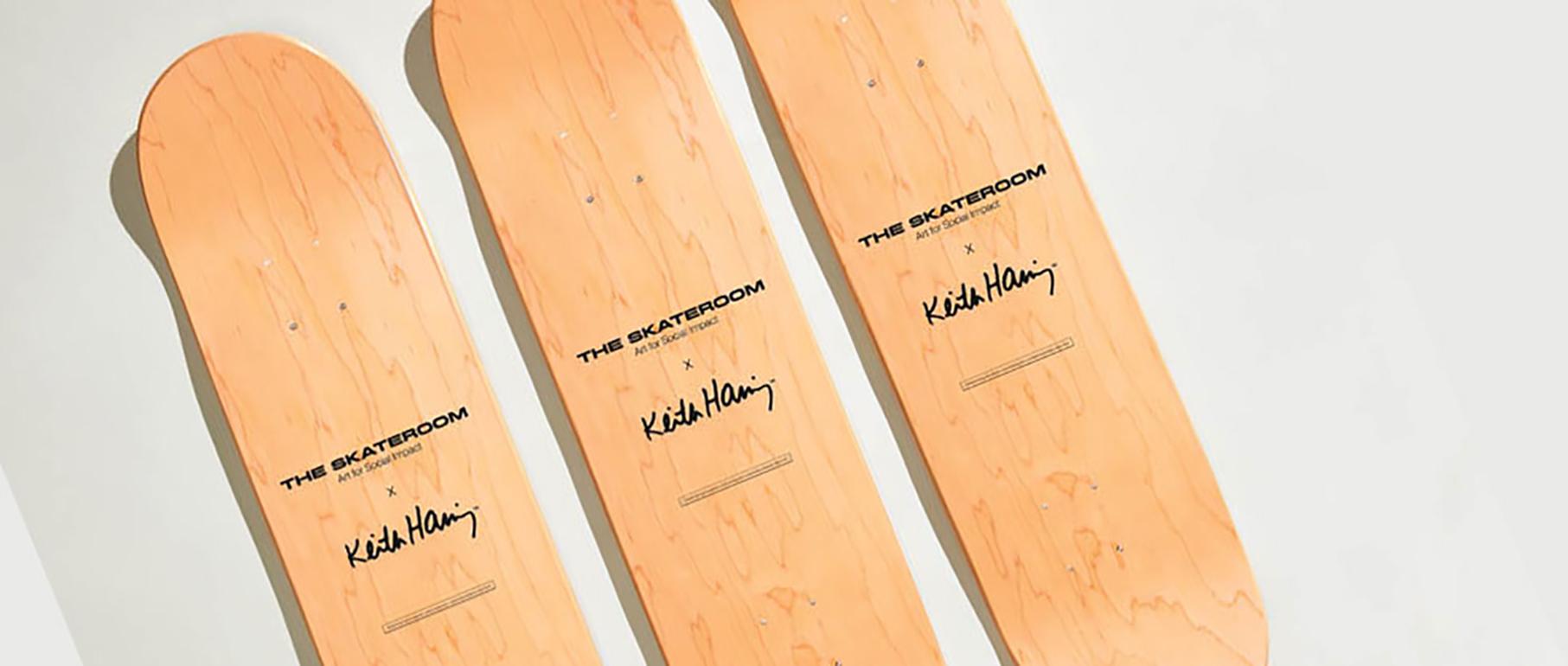 Belge « Skateboard Decks » sans titre de 1984 d'après Keith Haring en vente