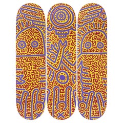 « Skateboard Decks » sans titre de 1984 d'après Keith Haring