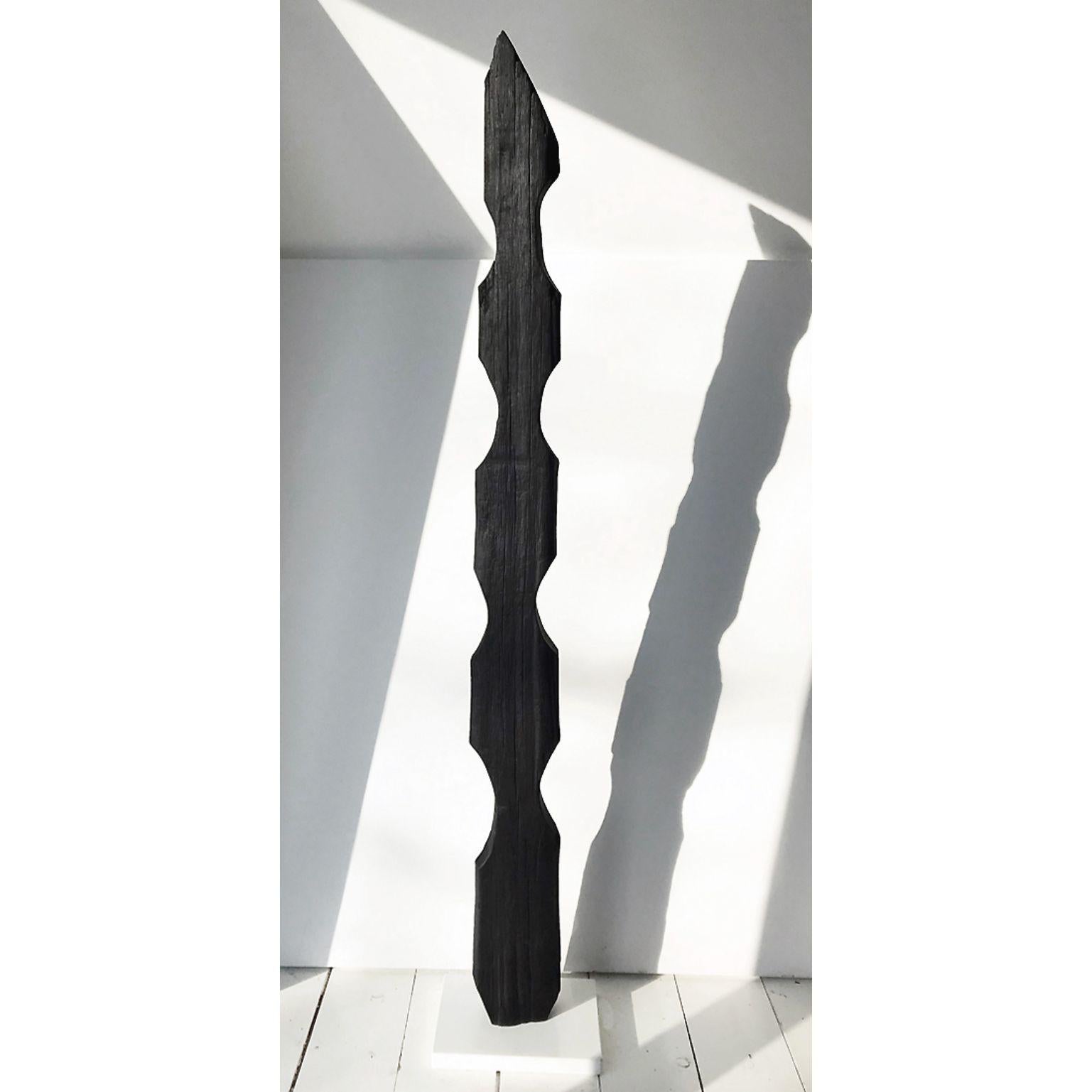 Untitled 31 by Neshka
Dimensions: 30 x 13 x 183 cm
Material: Charred Cedar

Neshka (Agnieszka Krusche), is a native of Kraków, Poland, and a graduate of Alberta University of the Arts in Calgary, Canada.
Since graduating from the Visual