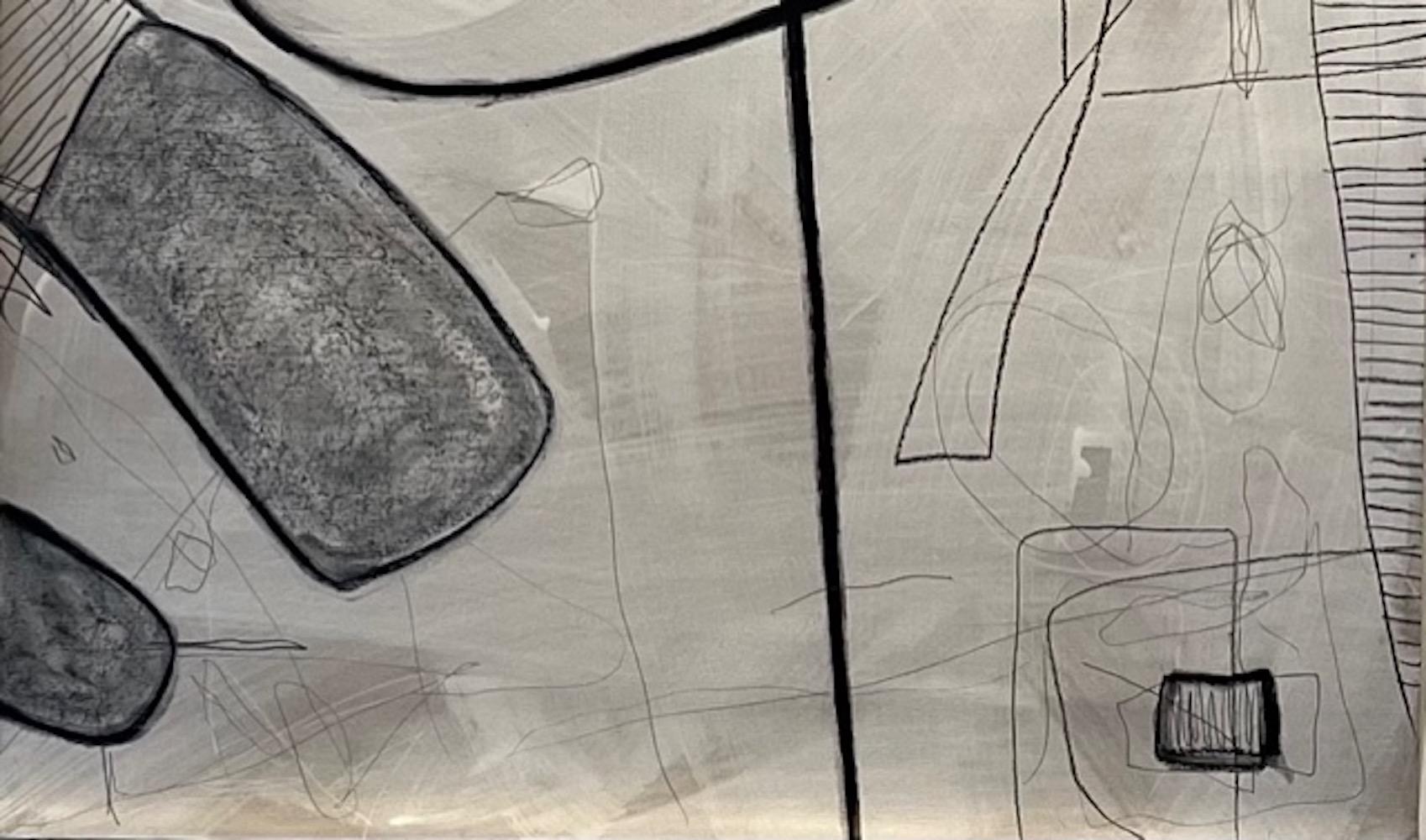 Ohne Titel #407 von Murray Duncan, Mischtechnik auf Papier, abstrakt, geometrisch, modern im Zustand „Hervorragend“ im Angebot in Toronto, CA
