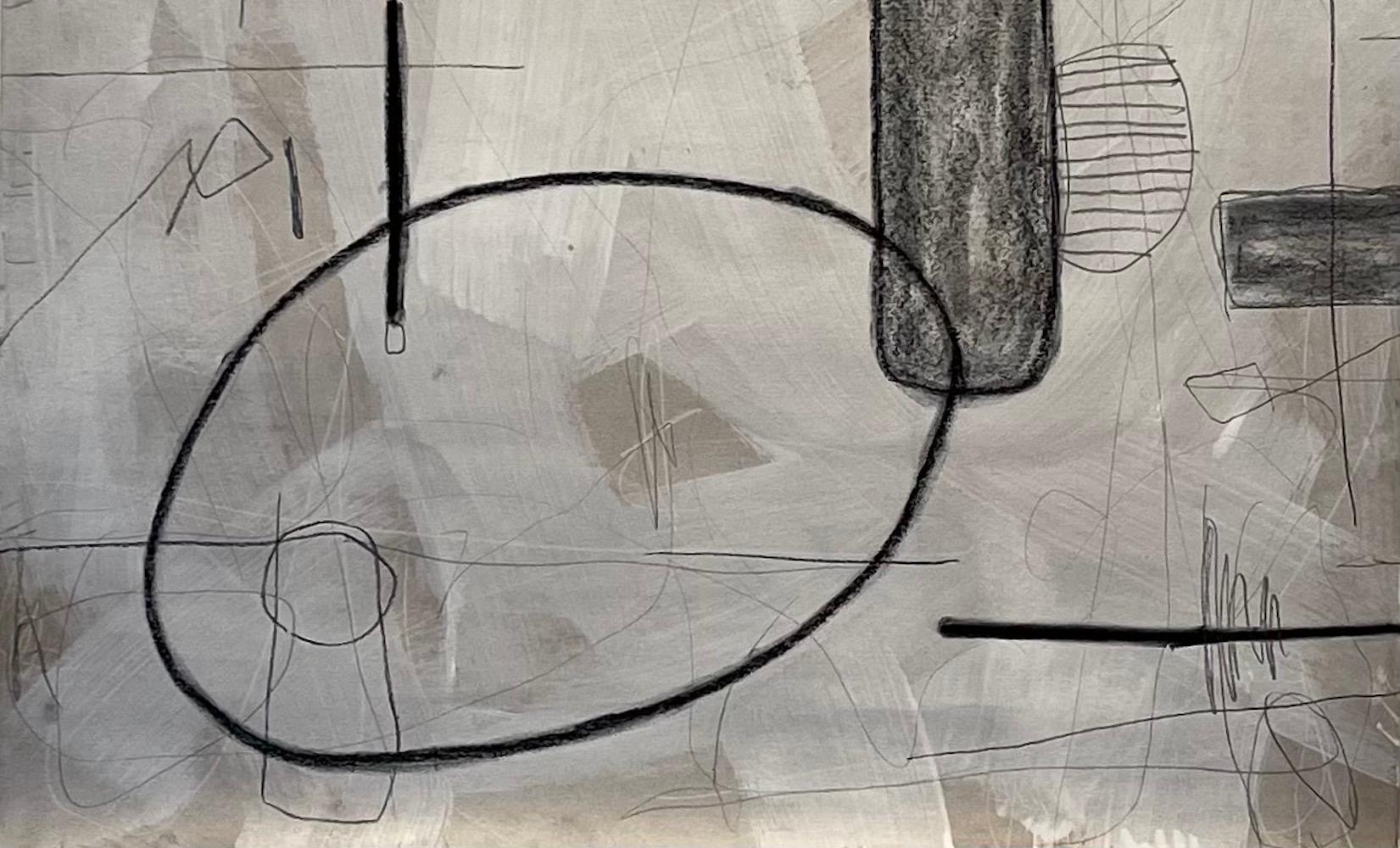 Untitled #408 von Murray Duncan, Mischtechnik auf Papier, abstrakt, geometrisch, modern (Kanadisch) im Angebot