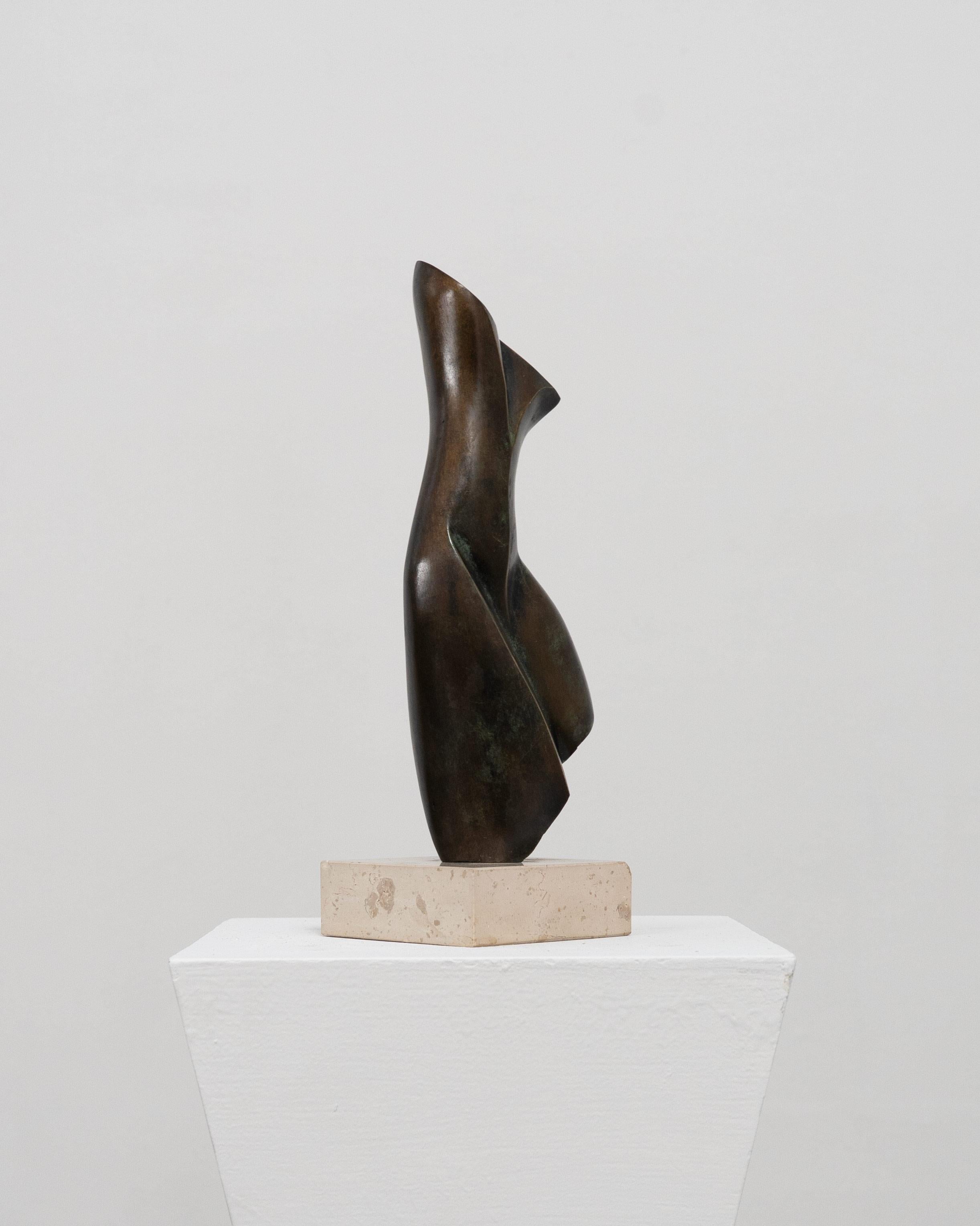 Mid-Century moderno Senza titolo, Scultura astratta in bronzo di Stanislaw Wysocki (nato nel 1949) in vendita