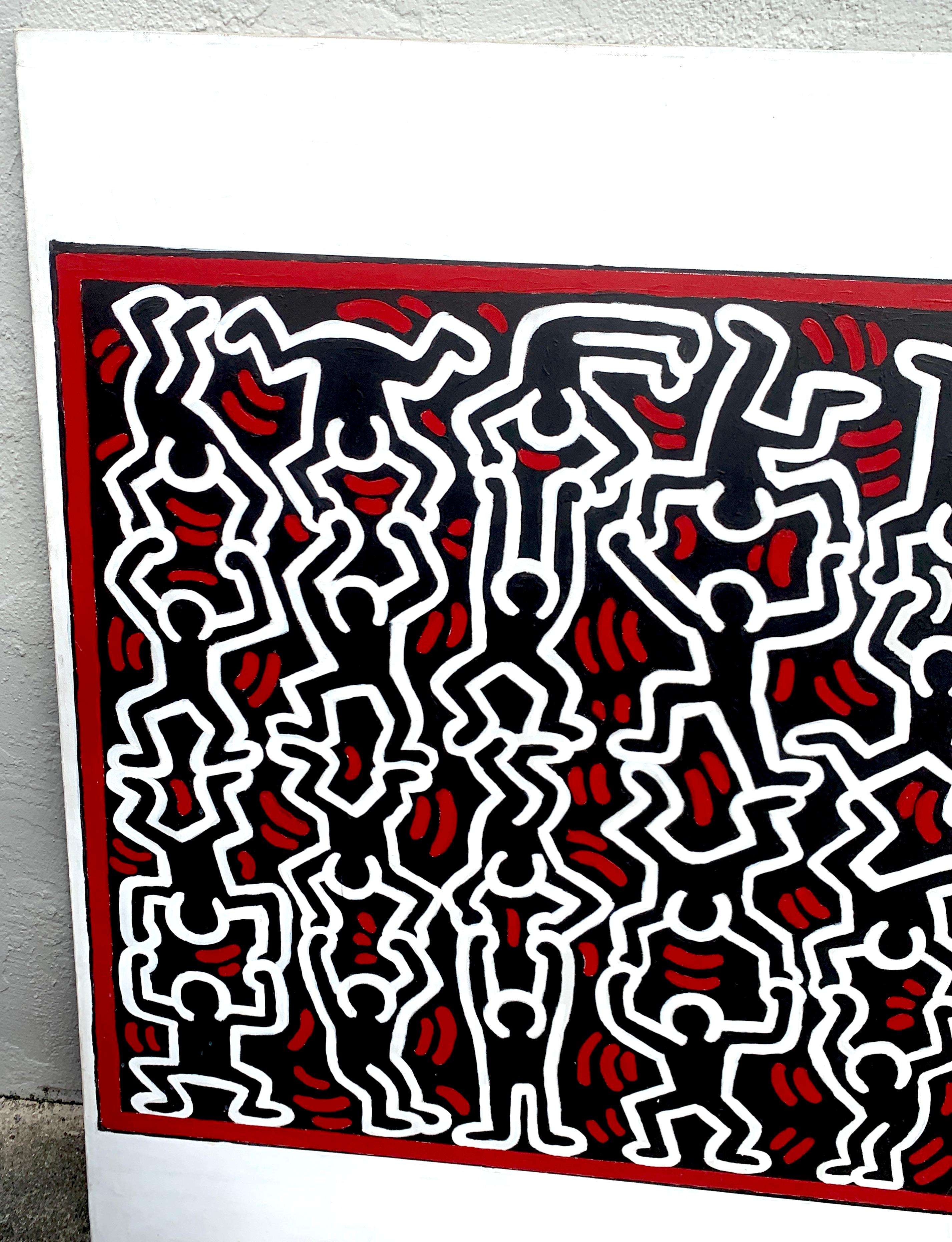 acrobats by keith haring