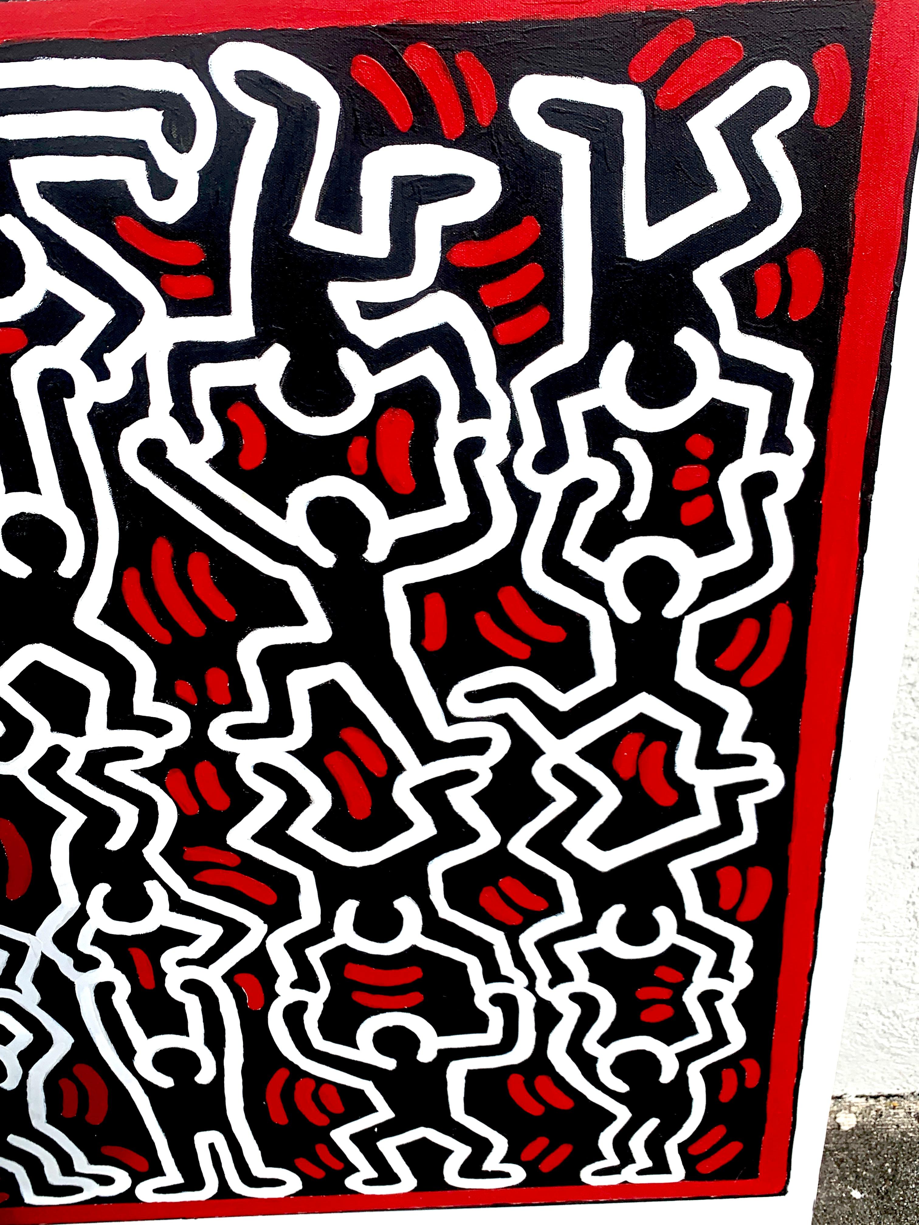 Modern Untitled, After Keith Haring For Sale