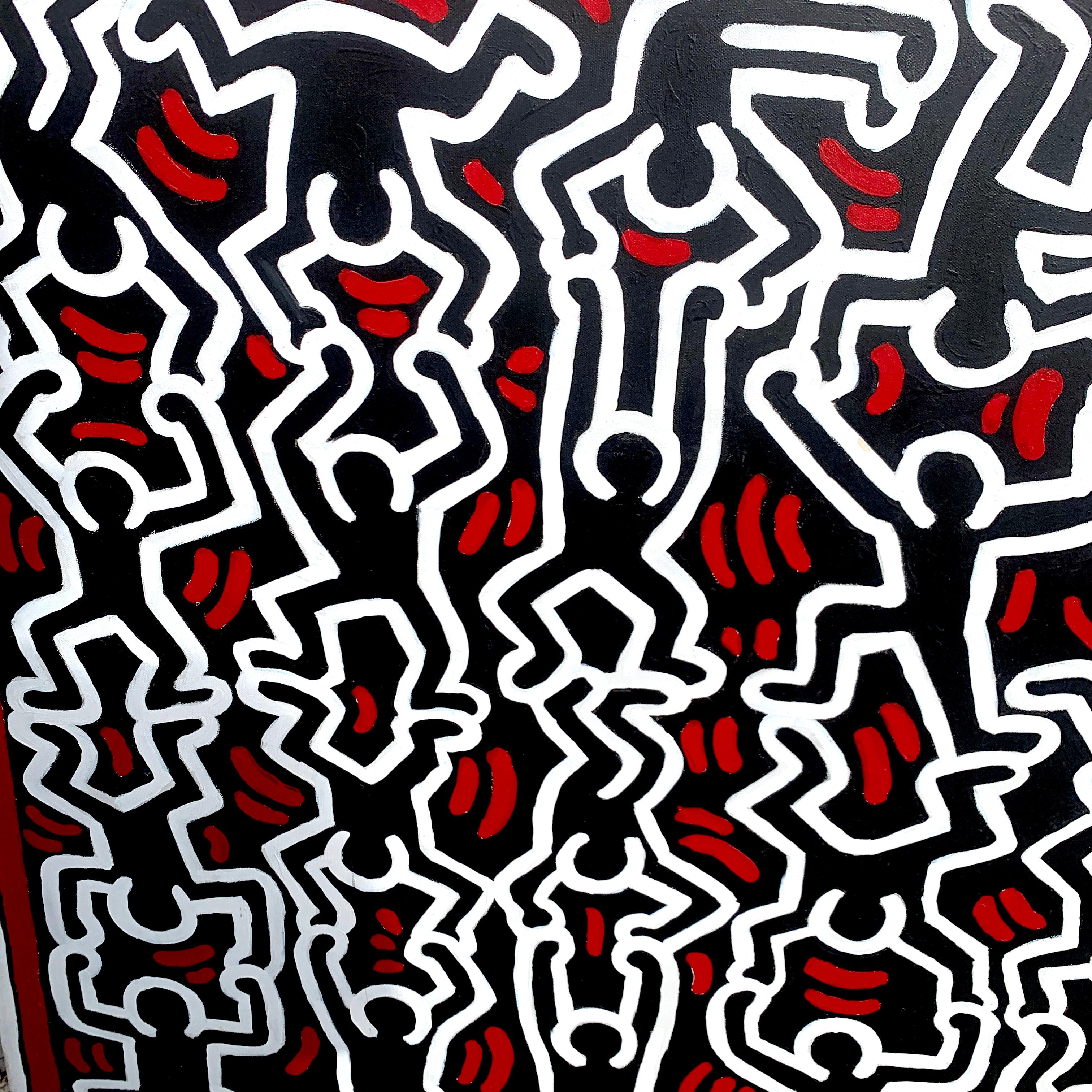 20ième siècle Sans titre, d'après Keith Haring en vente