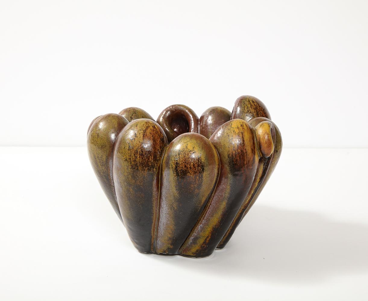 Stoneware Untitled Bowl #8 by Roseanne Sniderman For Sale