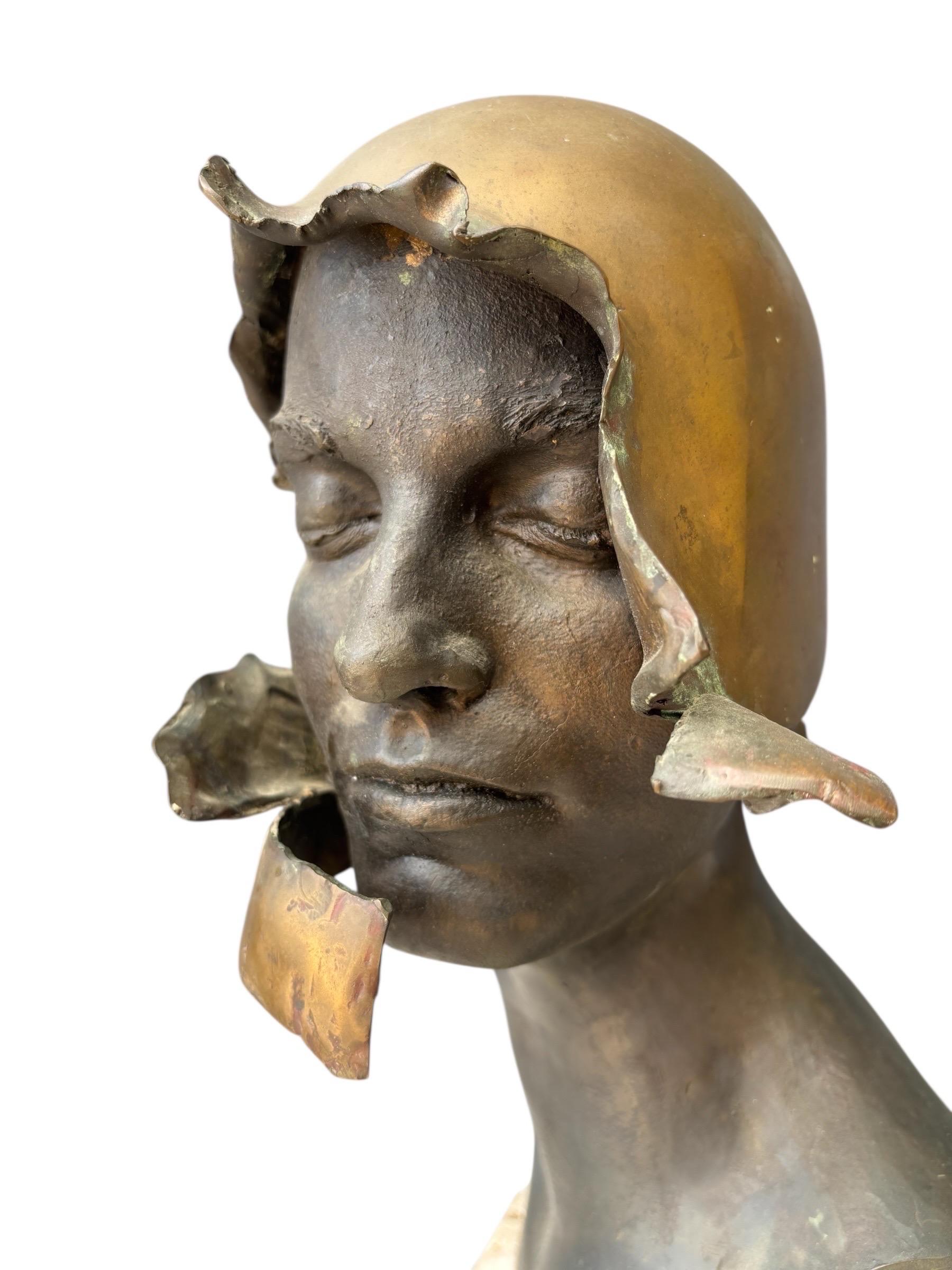 Busto sin título Hombre con los ojos cerrados 1979 Moderno en venta