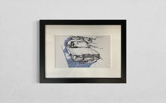 Ohne Titel von Erik Schmidt – Einzigartige Zeichnung mit Kugelschreiber und Tinte auf Transparentpapier