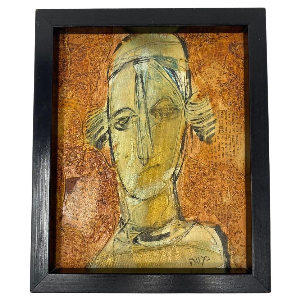 "Untitled" by Moshe Katz Mixed Media on Canvas For Sale