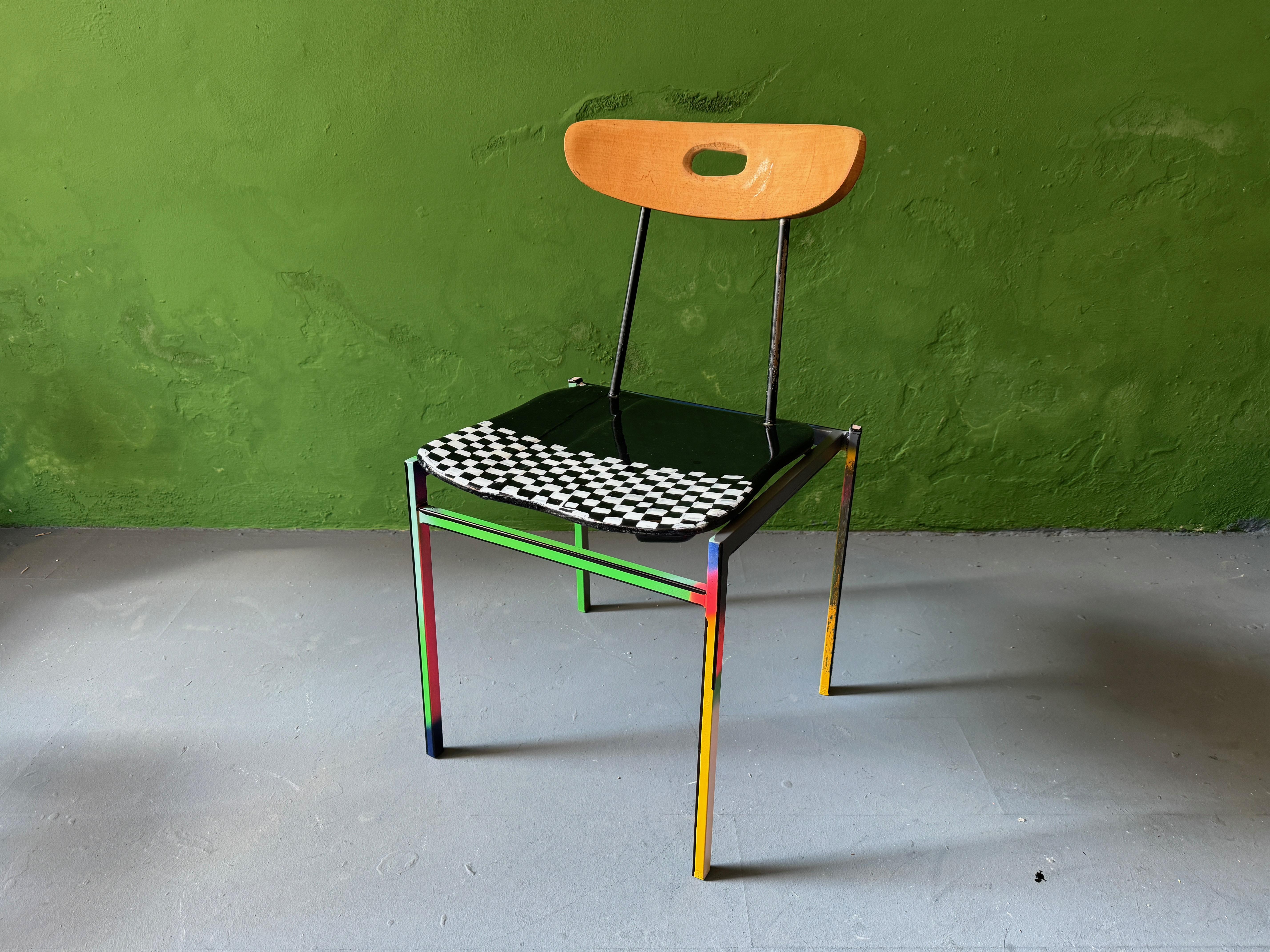 Mid-Century Modern Untitled chair by german artist Markus Friedrich Staab For Sale