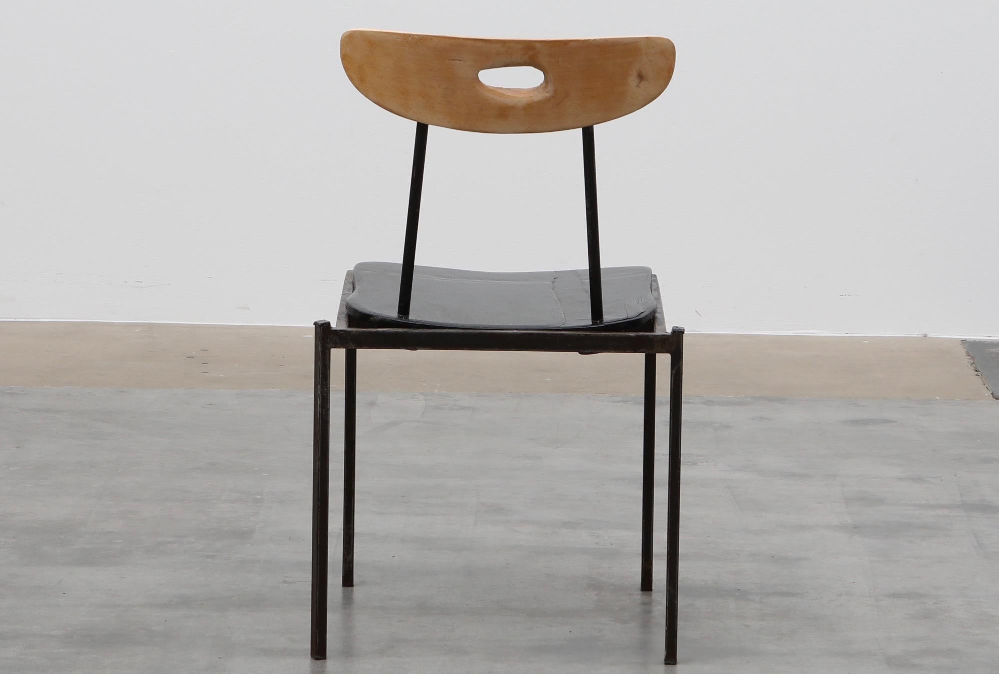 Steel Untitled Chair by Markus Friedrich Staab from the Black Is Beautiful Series