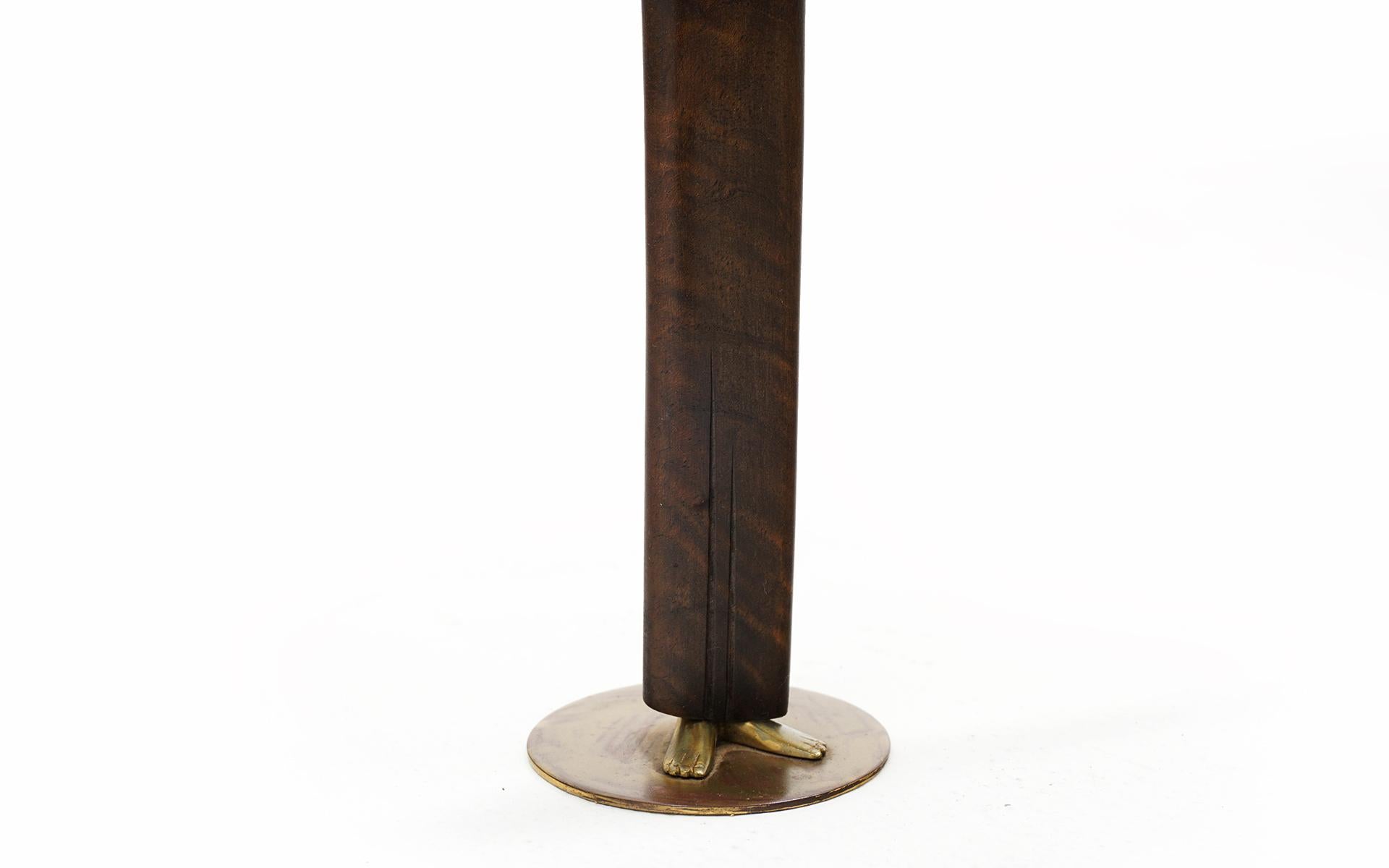 Untitled 'Christ' Sculpture by Karl Hagenauer, 1950, Rosewood and Bronze For Sale 1