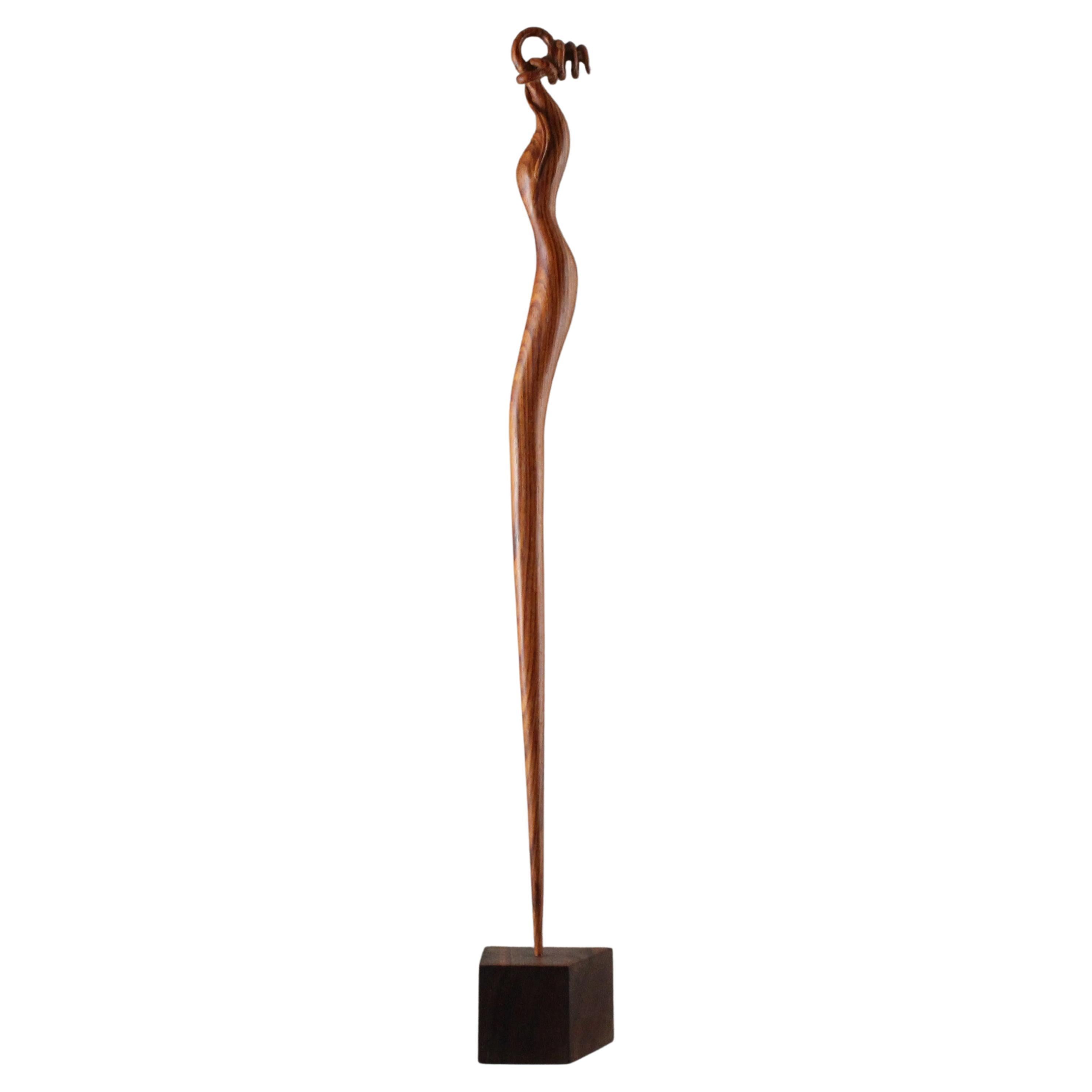Untitled, Cocobolo Wood sculpture by Nairi Safaryan For Sale