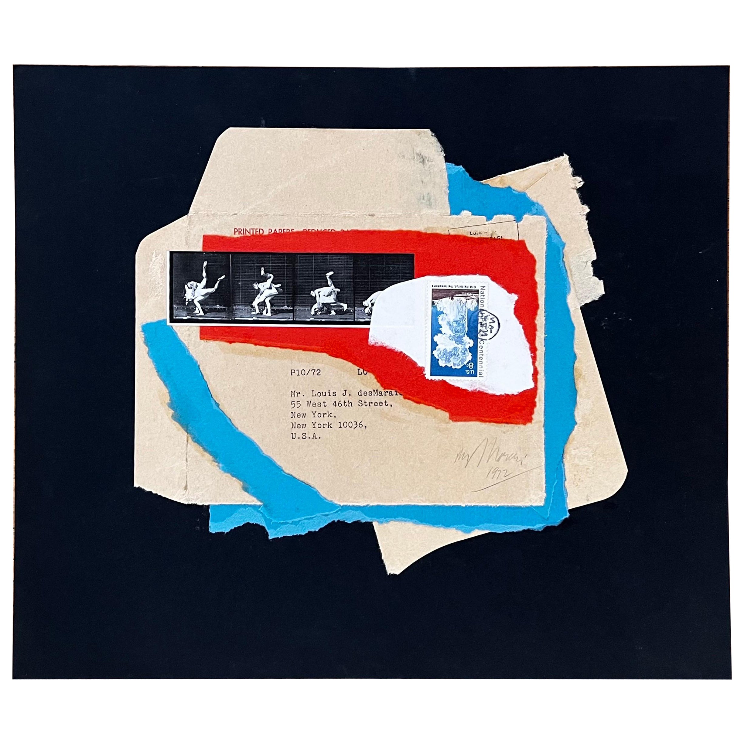 "Untitled" Collage by Artist L.J. desMarais, NYC, 1972