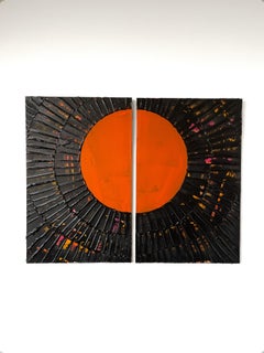 'Untitled Diptych', Abstract Painting by Roan Barrion