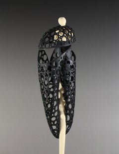 Sin título, ébano, acebo Escultura de madera de Nairi Safaryan